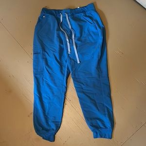 FIGS size Petite Large Capri Blue Scrub Pants